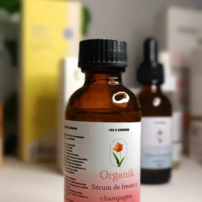Sérum de fresas y champagne