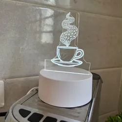 Adorno led para rincón del café