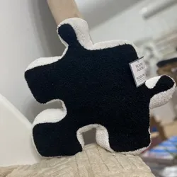 Cojín en forma de ficha de rompe cabeza