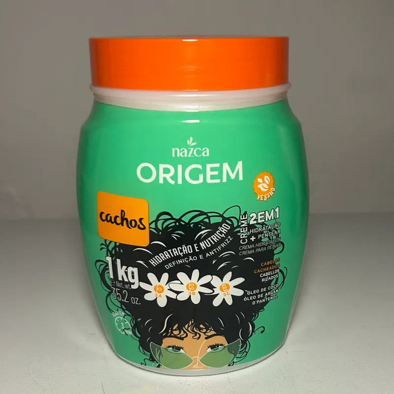 Crema de peinar 2 en 1 para cabellos rizado tipo 3A,3B y 3C