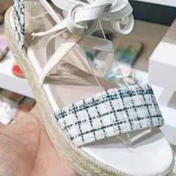 Sandalia plataforma recta de soga modelo cocaleca