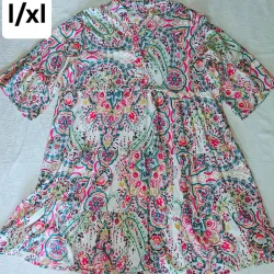 Vestido can can corto mangas campana 3/4