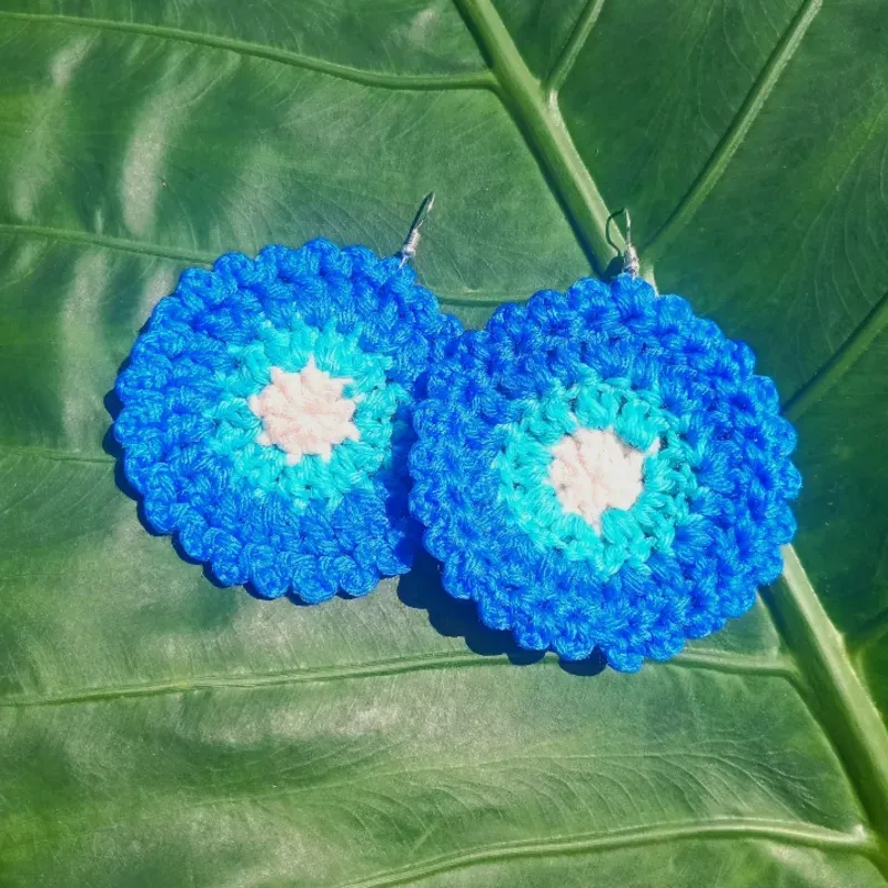 Aretes de aros de 3 colores