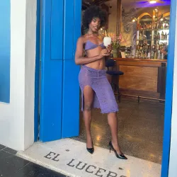 Conjunto saya larga y top