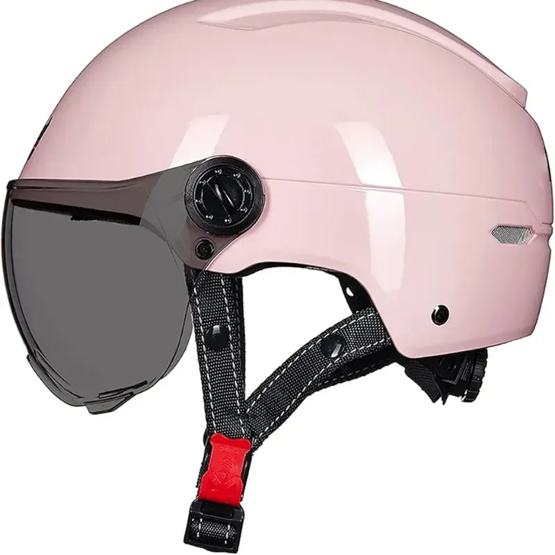 Casco de Moto - Rosado Pastel