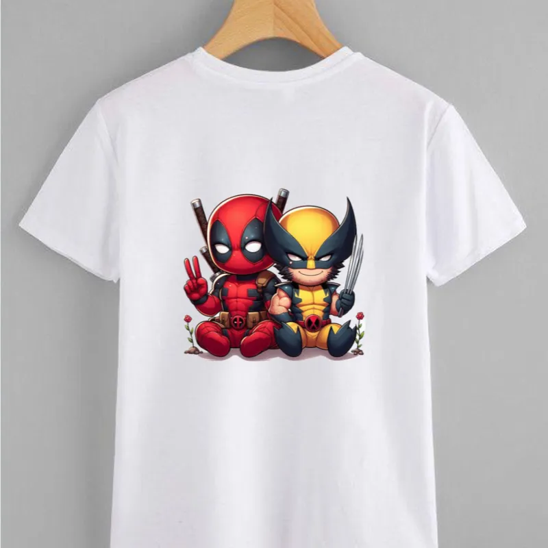 Pullover blanco deadpool&wolverine