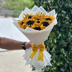 Ramo de 10 Girasoles Eternos