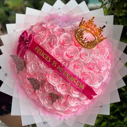 Ramo de 70 rosas eternas