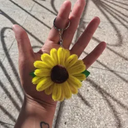 Llavero de girasol