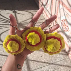 Llavero de sombrero de Luffy