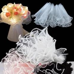 Malla de organza perlada