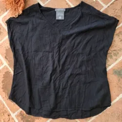 Blusa negra Algodón.