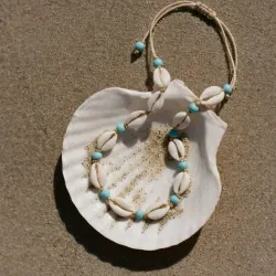 Collar cielo y concha