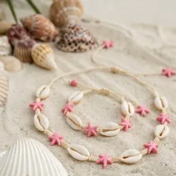 Pulsera estrella rosa