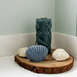 Set de cirio marino y concha 🌊🐚