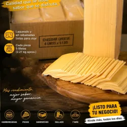 Queso cheddar lasqueado