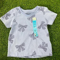 t-shirt azul de lazos 