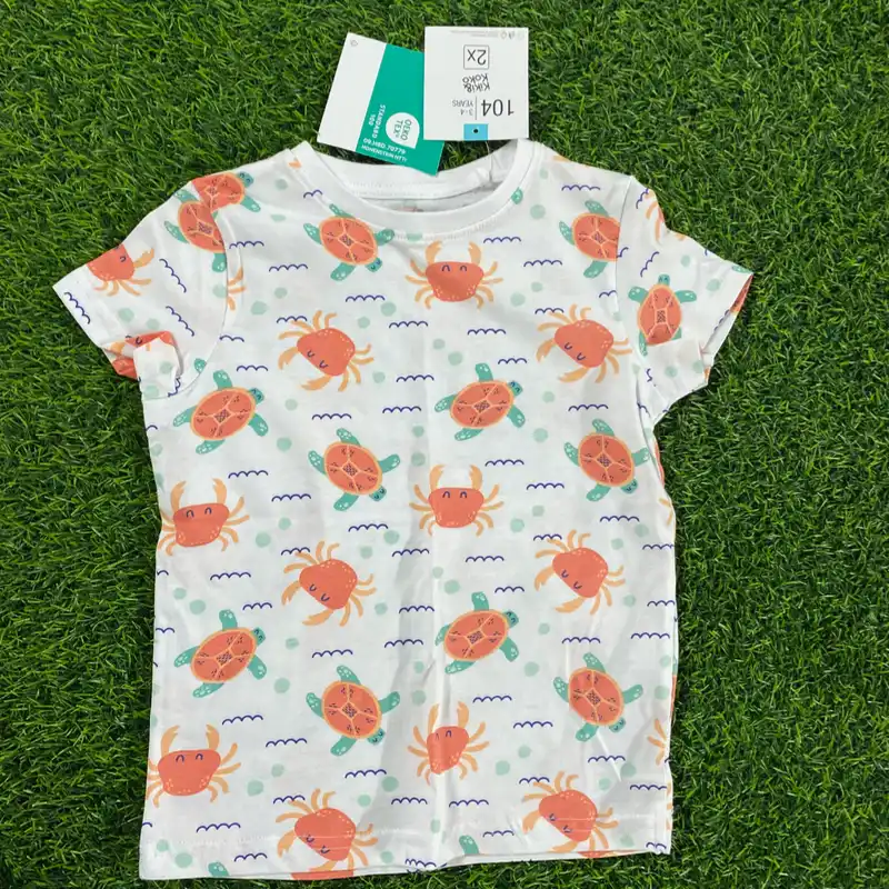 t-shirt tortugas - cangrejos  