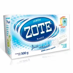 Jabón Rayado Zote (500g) - Blanco