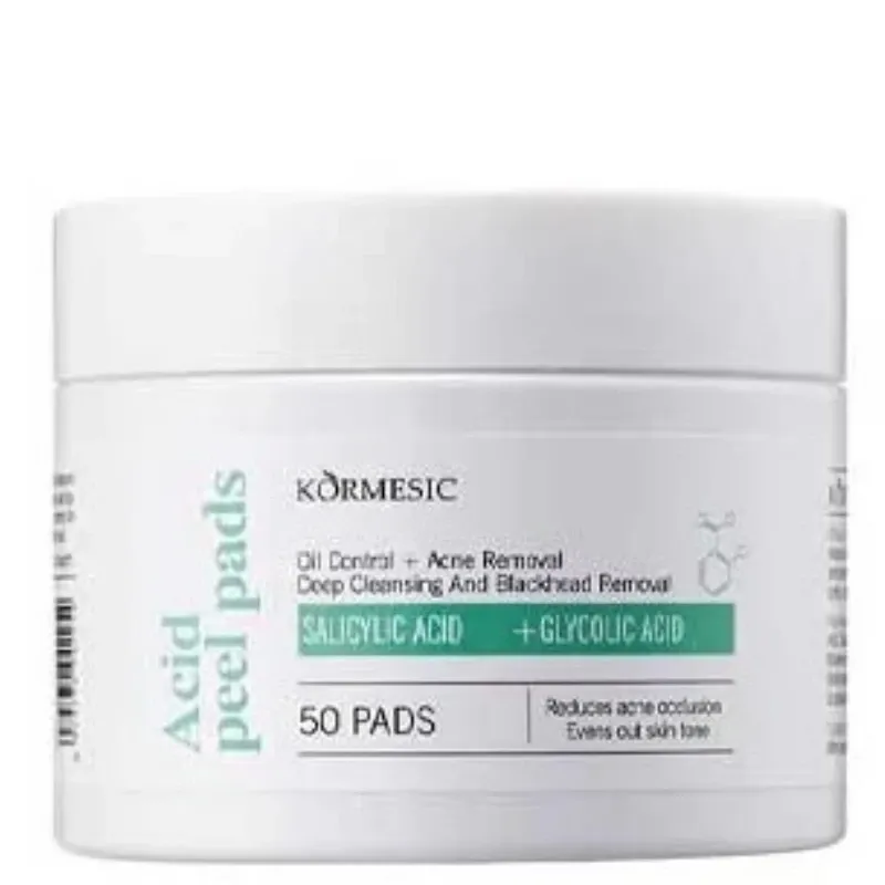 Pads Peel Ácido Salicílico + Ácido Glicólico - Kormesic (50uds)