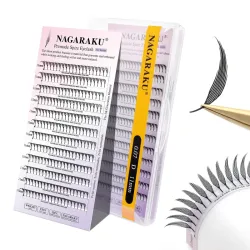 Pestañas - Nagaraku Premade Spire 0.07D Mix