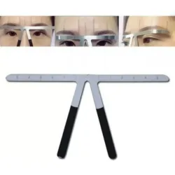 Regla Metálica para Mapeo de Cejas 