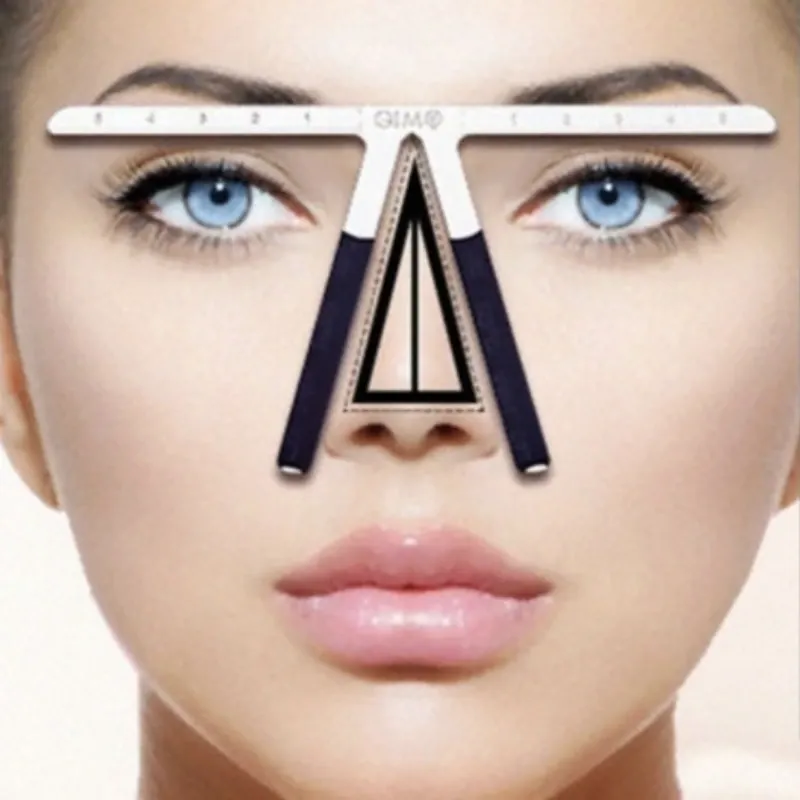 Regla Metálica para Mapeo de Cejas 
