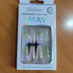 Uñas Postizas con Diseño (12 pzas) M02