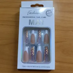 Uñas Postizas con Diseño (12 pzas) M04