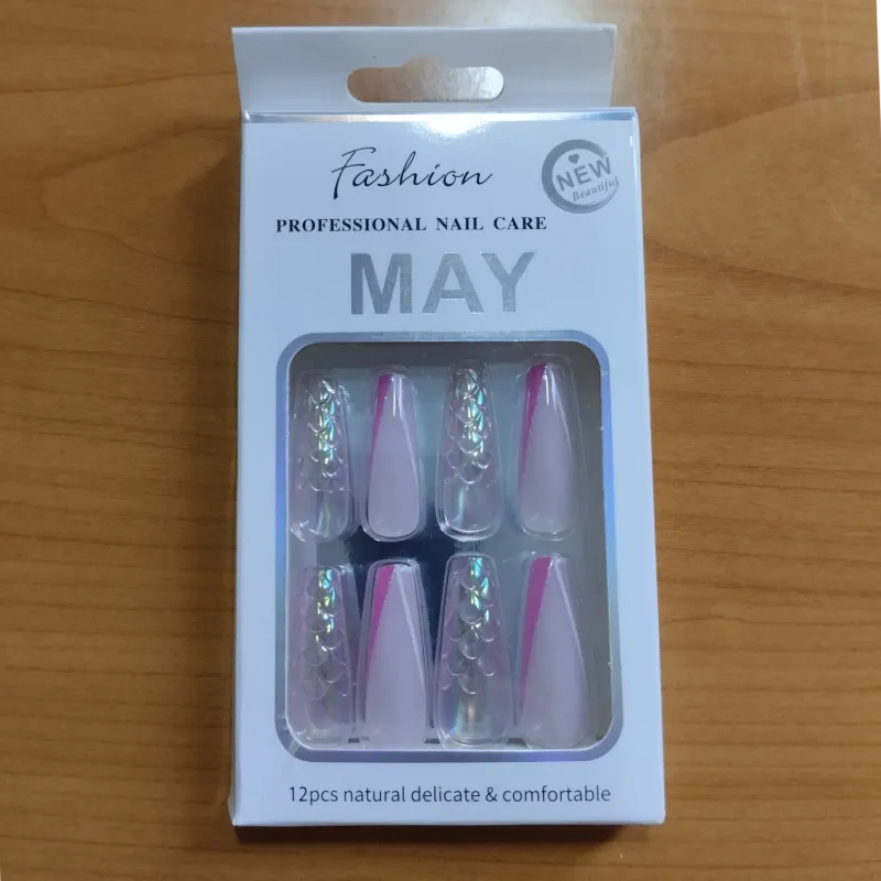 Uñas Postizas con Diseño (12 pzas) M06