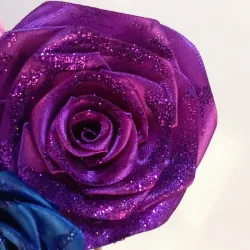 Efecto brillantina morado
