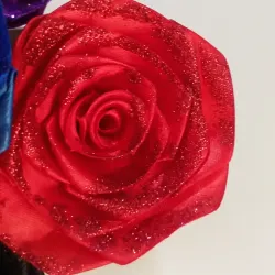 Efecto brillantina rojo