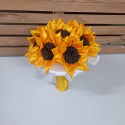 Ramo de boda de girasoles