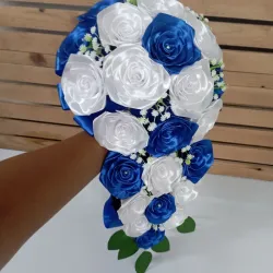 Ramo de novia en cascada