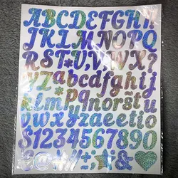 Pegatinas brillantes plateadas 