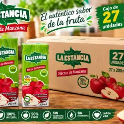 Caja de jugo la Estancia Manzana