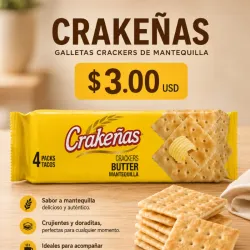Galleta Crakeñas de Mantequilla
