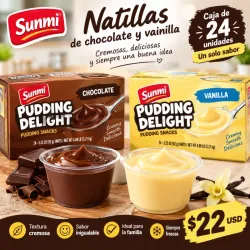 Natillas de chocolate y vainilla
