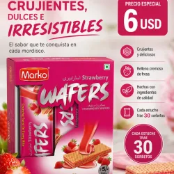 Wafers de fresa