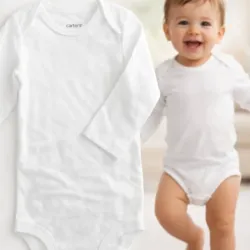 Body blanco de mangas largas