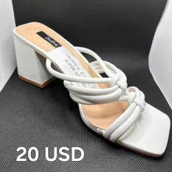 Sandalias de Tacón Cuadrado con Doble Nudo