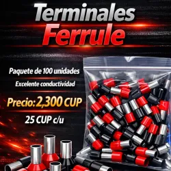 Terminales Ferrule o tubulares para cable 10 al 22
