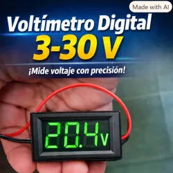 Voltímetro Digital de 3-30 volt