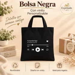 Bolsa negra con vinilo