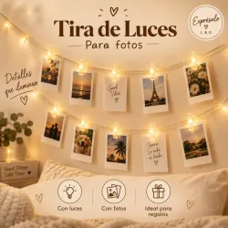 Tira de luces con clip