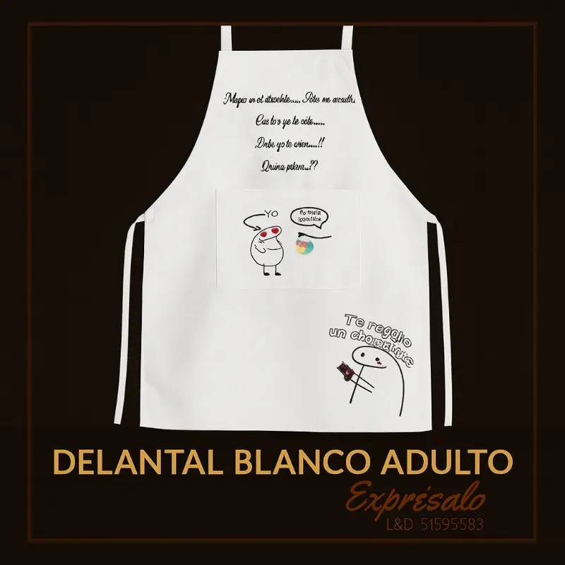 Delantal Blanco Adultos