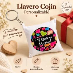 Llavero mini cojin 