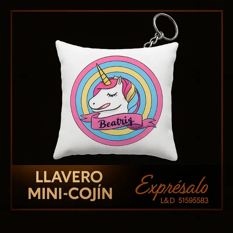 Llavero mini cojin 