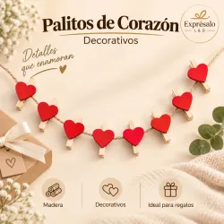Mini palitos con corazón 