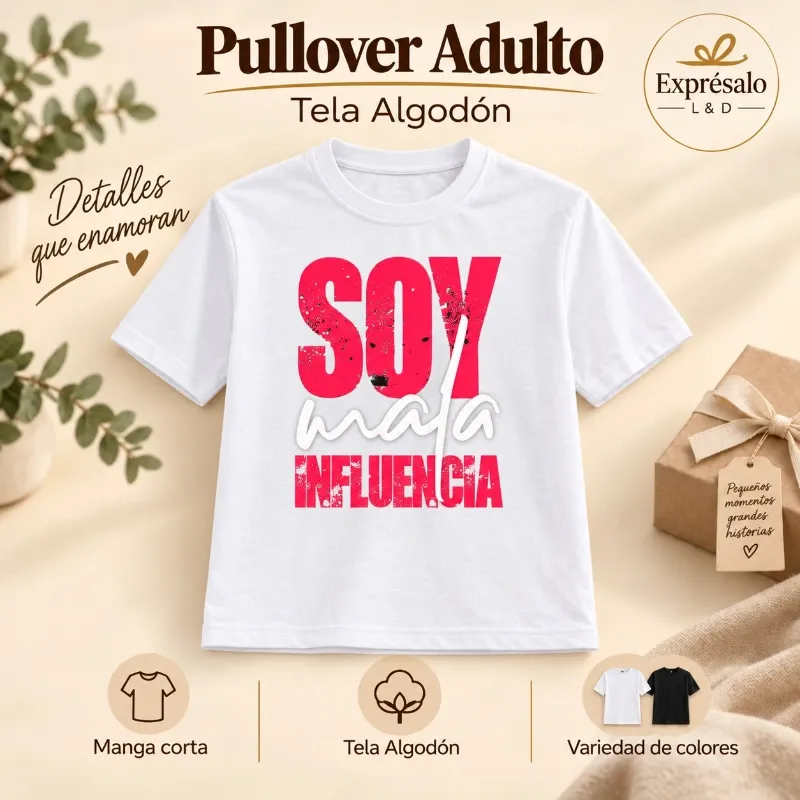 Pullover Algodón con Foto (adultos)